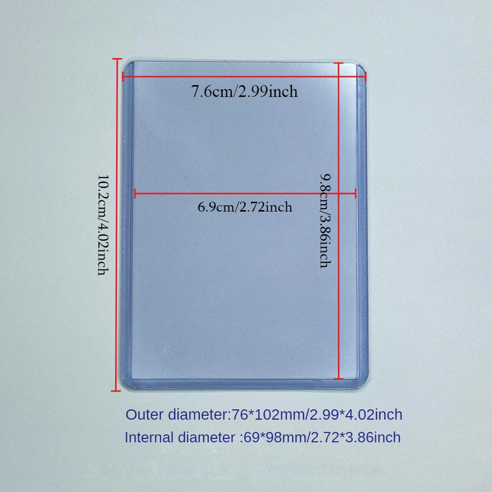 3"X4" Card Sleeves Top Loaders Baseball Trading Sports Football Card Protectors Hard Plastic Toploader Cards Holder Penny Sleeve
