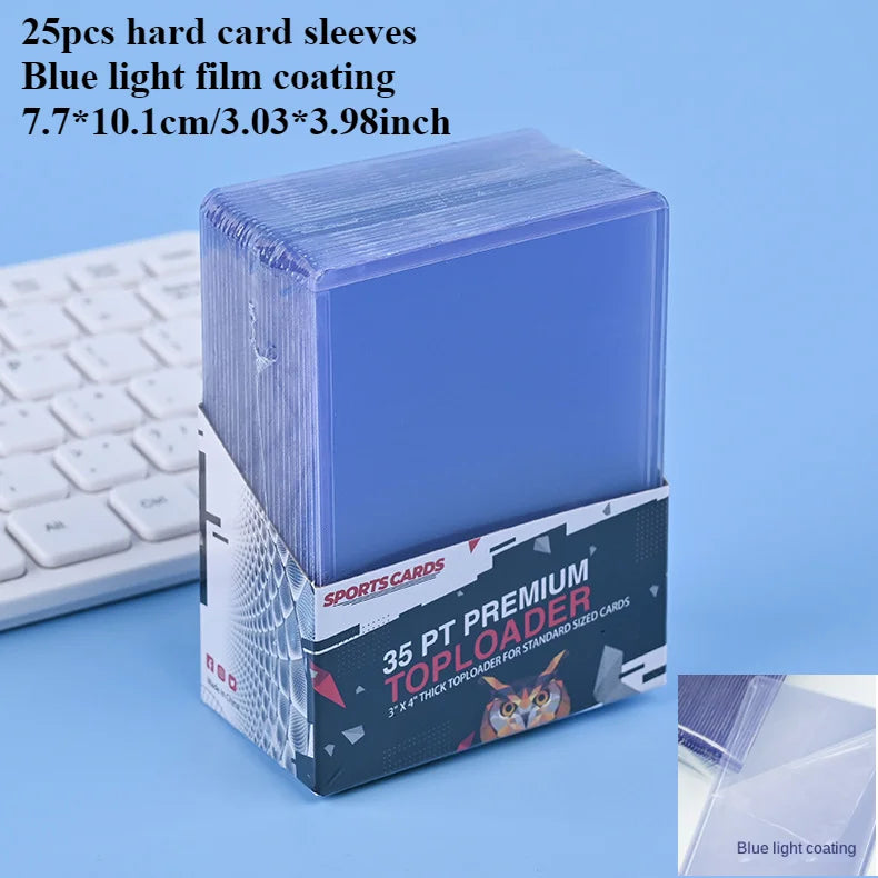 3"X4" Card Sleeves Top Loaders Baseball Trading Sports Football Card Protectors Hard Plastic Toploader Cards Holder Penny Sleeve