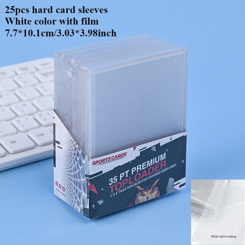 3"X4" Card Sleeves Top Loaders Baseball Trading Sports Football Card Protectors Hard Plastic Toploader Cards Holder Penny Sleeve