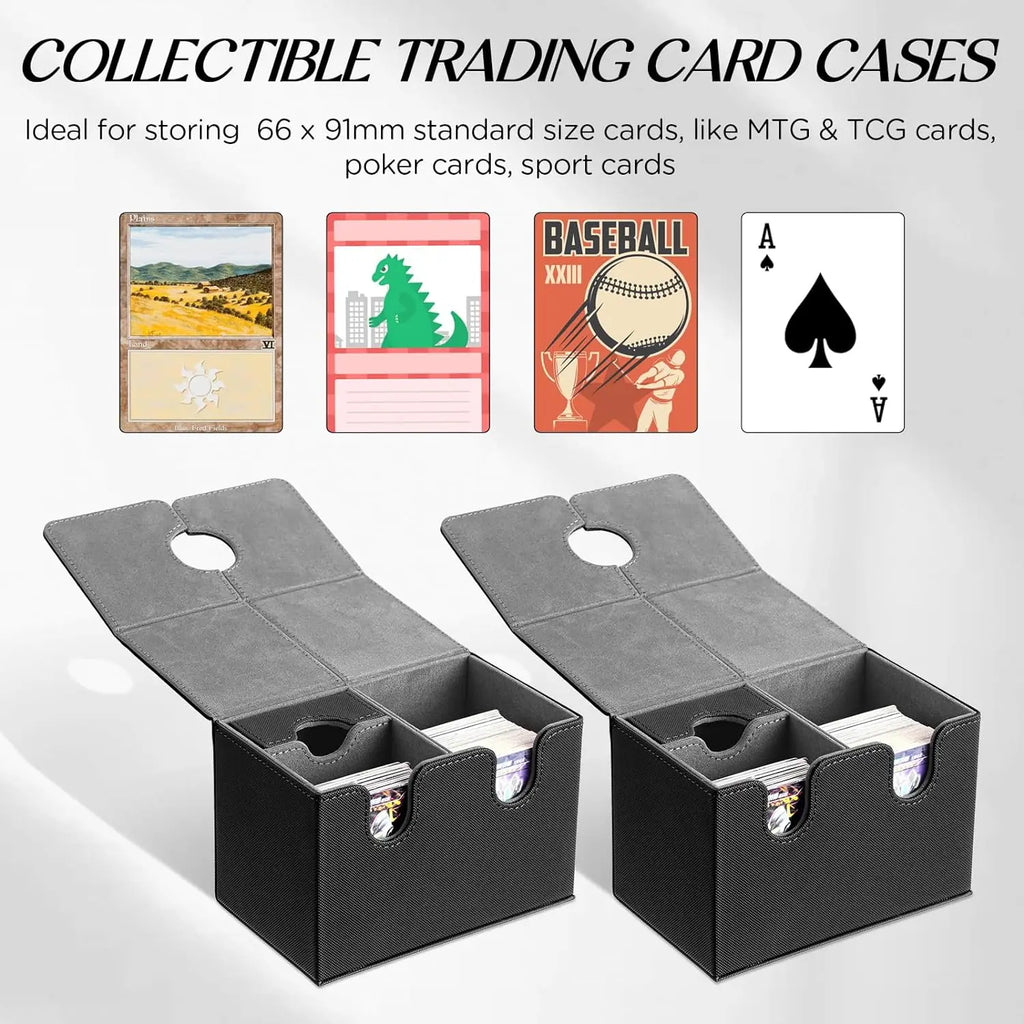 Card Deck Box Organizer Holder Storage Hobbies for Commander m tg Card Carrying Organiser Case Leather Card Deck Storage Box