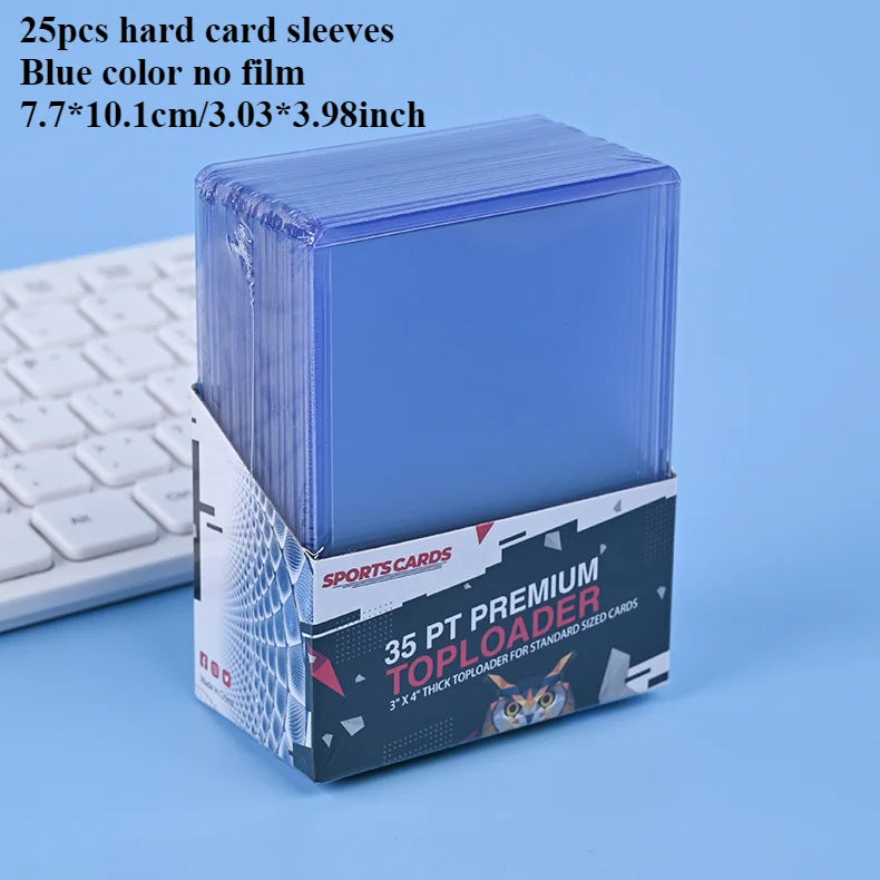 3"X4" Card Sleeves Top Loaders Baseball Trading Sports Football Card Protectors Hard Plastic Toploader Cards Holder Penny Sleeve