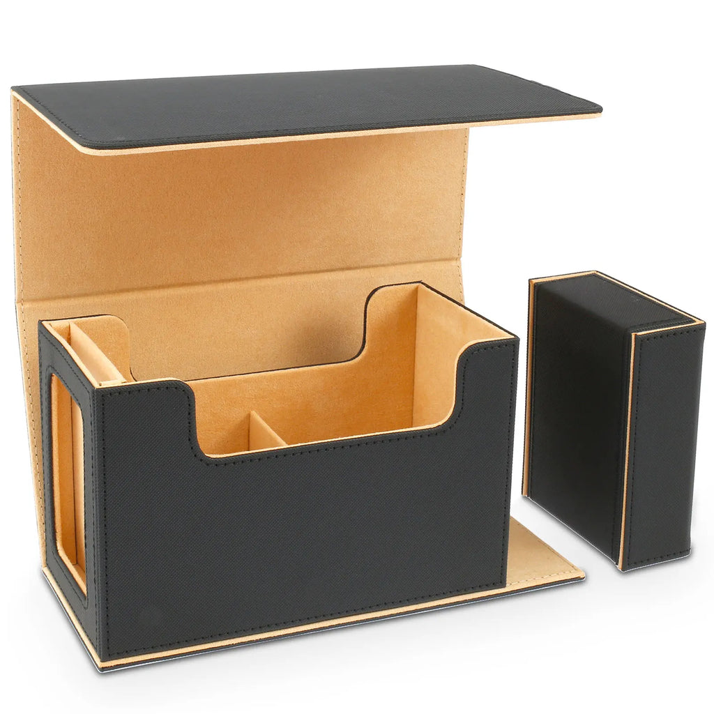 Card Deck Storage Box Large Capacity TCG MTG Durable Baseball Card Board Games Holder Magic Commander Deck Box with Dice Tray