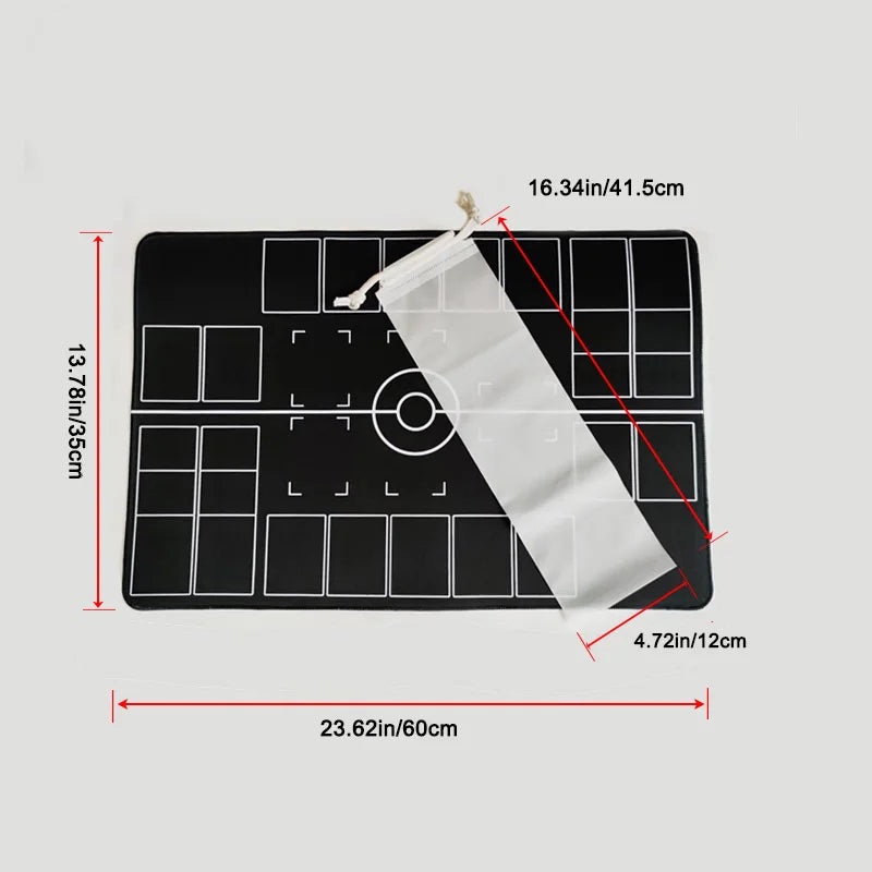Single Player Board Game Card Battle Table Mat Mtg Magic Party Game Mat Tcg Card Mat Rubber Mat Foldable With Storage Bag