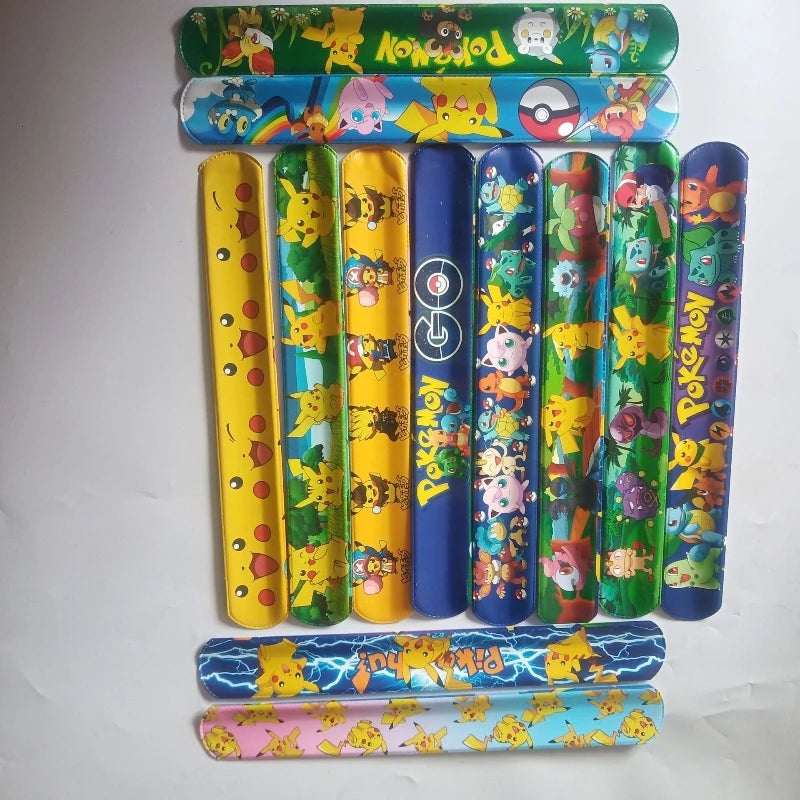 Pokemon Slap Snap Wrap Bracelet Pikachu Wristbands Anime