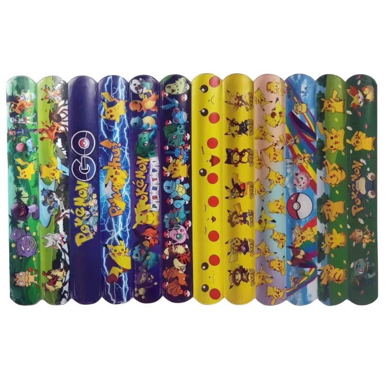Pokemon Slap Snap Wrap Bracelet Pikachu Wristbands Anime