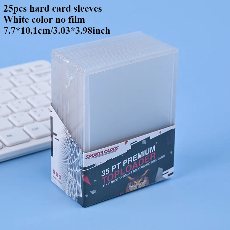 3"X4" Card Sleeves Top Loaders Baseball Trading Sports Football Card Protectors Hard Plastic Toploader Cards Holder Penny Sleeve