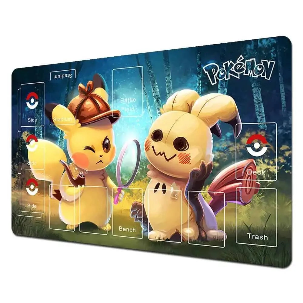 Pokemon Playmat PTCG Mat Trading Card Game Mat Dedicated Card Play Against Table Mat-01
