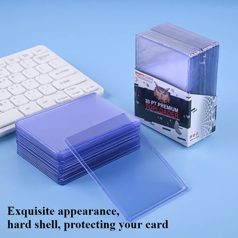 3"X4" Card Sleeves Top Loaders Baseball Trading Sports Football Card Protectors Hard Plastic Toploader Cards Holder Penny Sleeve