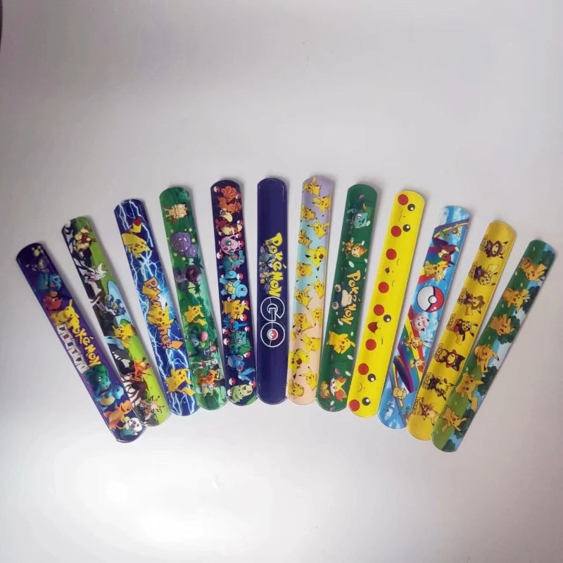 Pokemon Slap Snap Wrap Bracelet Pikachu Wristbands Anime