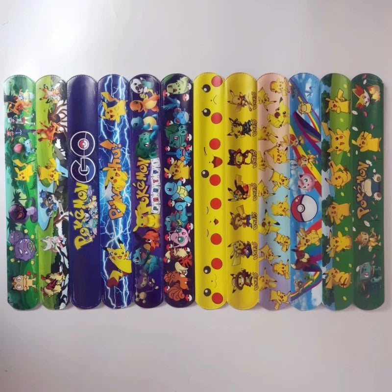 Pokemon Slap Snap Wrap Bracelet Pikachu Wristbands Anime
