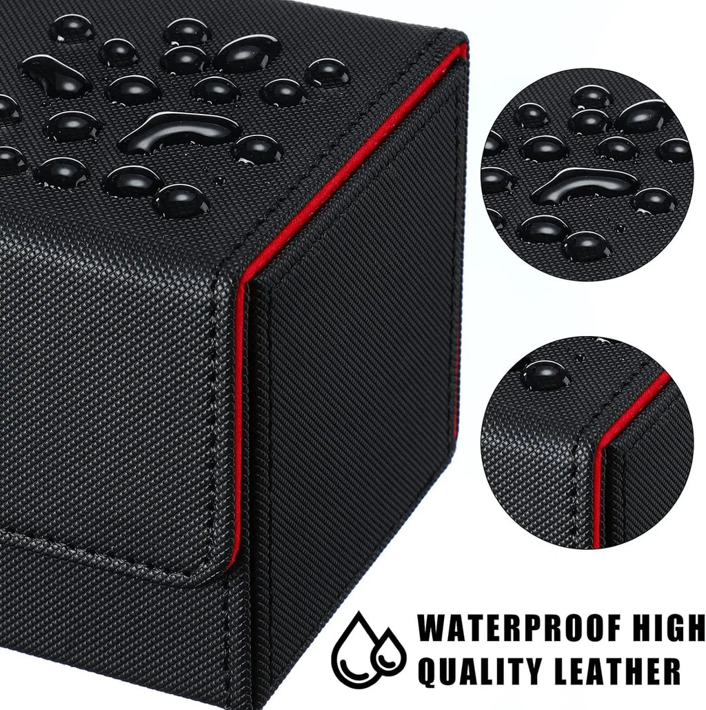 Card Deck Box Organizer Holder Storage Hobbies for Commander m tg Card Carrying Organiser Case Leather Card Deck Storage Box