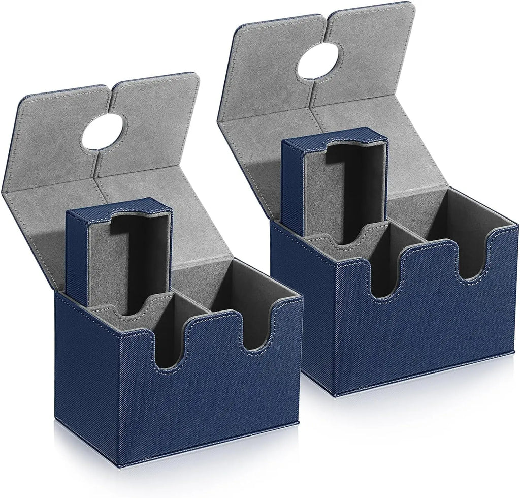 Card Deck Box Organizer Holder Storage Hobbies for Commander m tg Card Carrying Organiser Case Leather Card Deck Storage Box