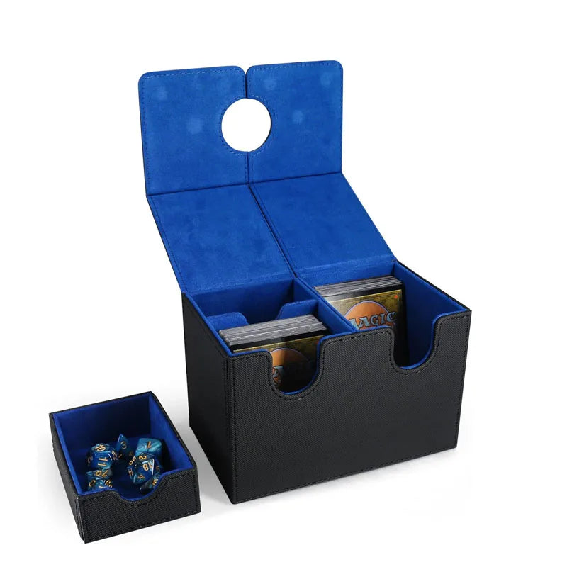 Card Deck Box Organizer Holder Storage Hobbies for Commander m tg Card Carrying Organiser Case Leather Card Deck Storage Box