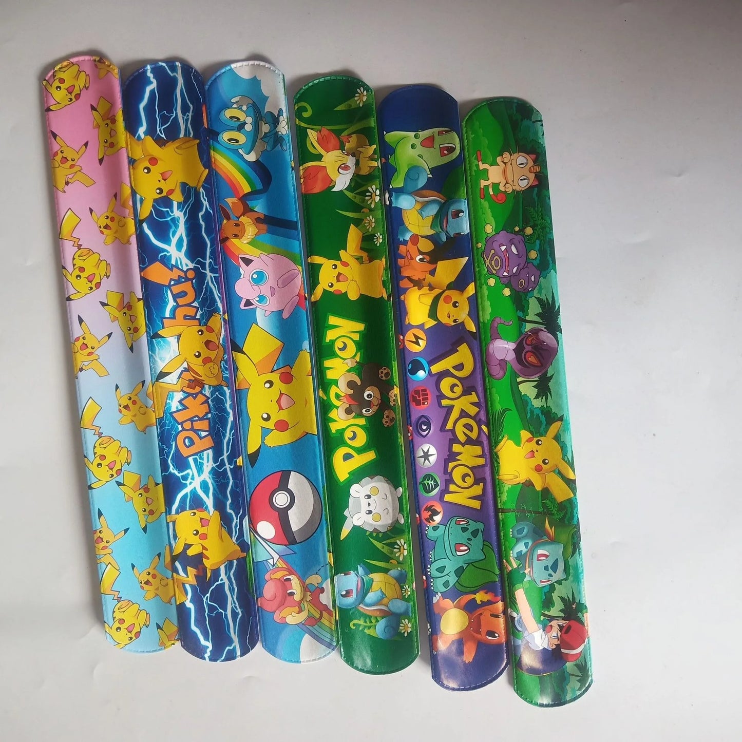Pokemon Slap Snap Wrap Bracelet Pikachu Wristbands Anime