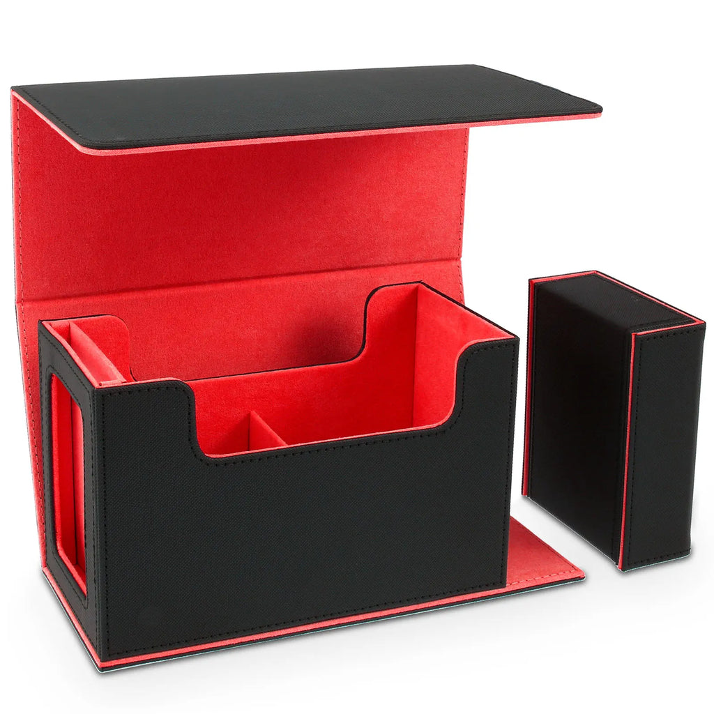 Card Deck Storage Box Large Capacity TCG MTG Durable Baseball Card Board Games Holder Magic Commander Deck Box with Dice Tray