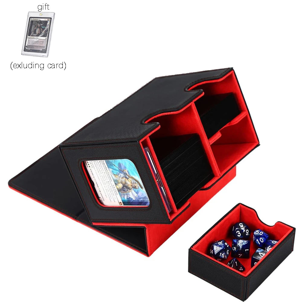 Card Deck Box Organizer Holder Storage Hobbies for Commander m tg Card Carrying Organiser Case Leather Card Deck Storage Box