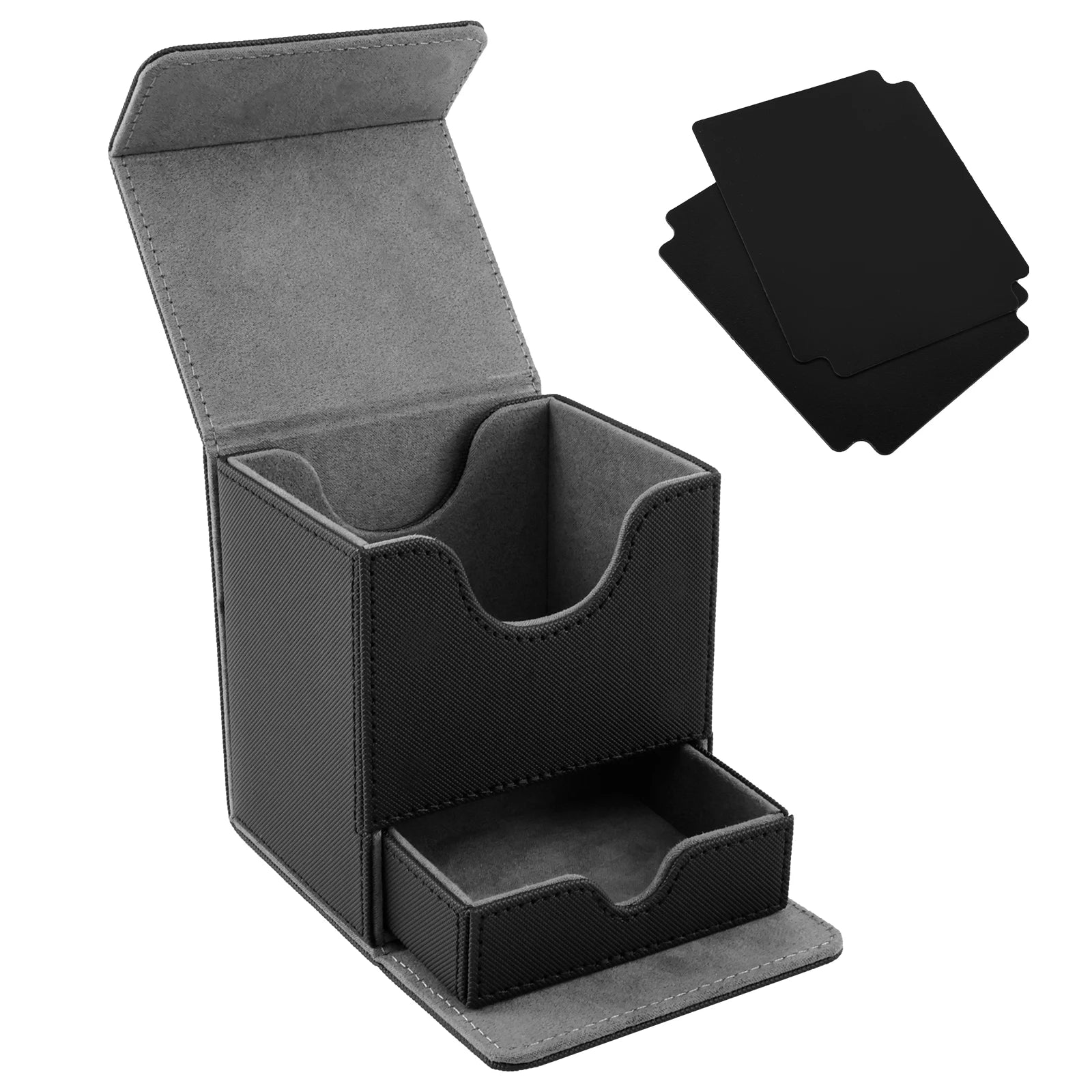 Card Deck Storage Box Large Capacity TCG MTG Durable Baseball Card Board Games Holder Magic Commander Deck Box with Dice Tray