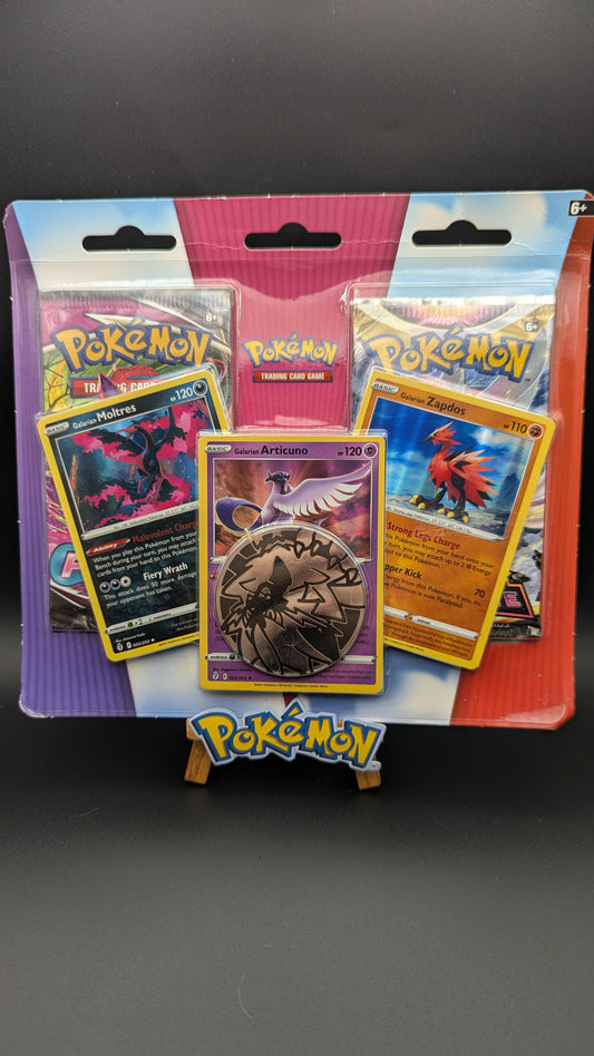 Pokémon TCG 2 Pack Blister Fusion & Astral Evolv Skies Zapdos Moltres Articuno